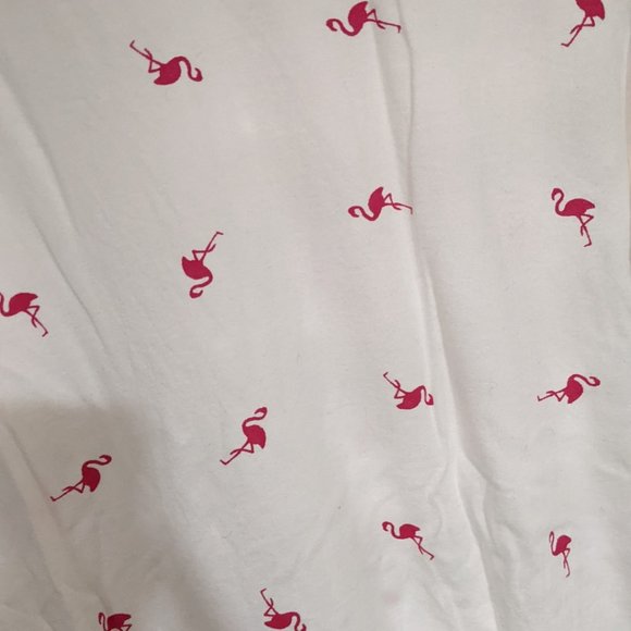 Flamingo White Crew Neck Shirt Size Small Las Vegas - Picture 4 of 5